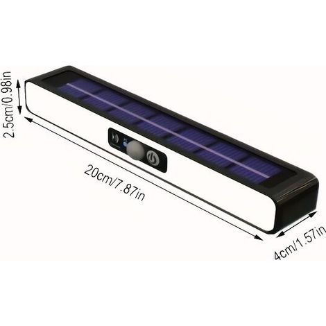 Außen-solarleuchte Mit Bewegungsmelder – Automatische Einschaltung, Einfache Montage An Zaun, Garten Oder Weg, Elegantes Design, Wetterfest, Kabellos