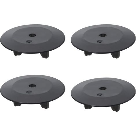 4er-set Gummidichtungen Für Spülendeckel, Kompatibel Mit Küchenzubehör, Schwarz, 55 Mm