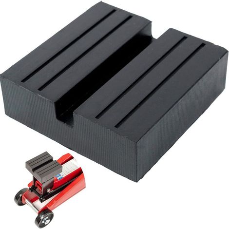 Universelle Gummiauflage Für Wagenheber – Abmessungen 75x75x25 Mm – Maximale Traglast 3,5 Tonnen – Rutschfest Mit U-nut