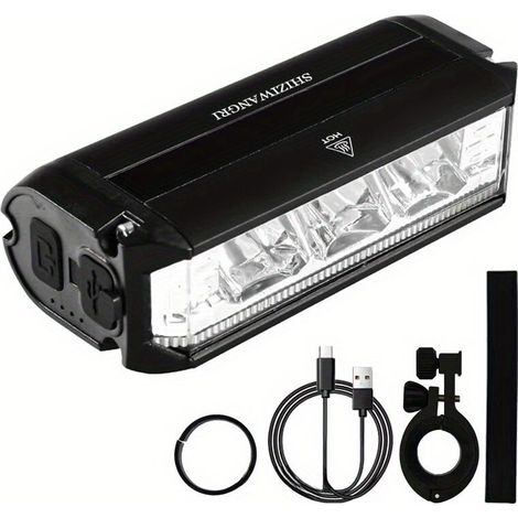 Wiederaufladbare Fahrradlampe 2000mah 1800lm – Mtb-frontlicht Mit 3 Leds Aus Aluminiumlegierung Für Outdoor-radfahren