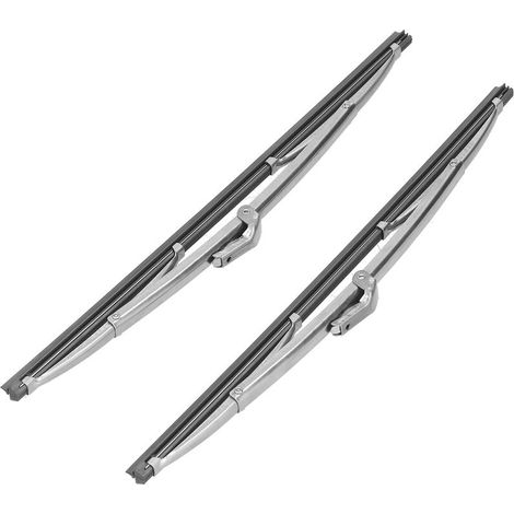 Vordere Scheibenwischerblätter 30,48 Cm – Polierter Edelstahl – Korrosionsbeständig – Einfache Und Schnelle Installation – 2er-pack