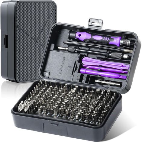 1 Set (15,9 X 10,2 X 5,2 Cm) Magnetischer Präzisionsschraubendreher 170-in-1, Geeignet Für Professionelle Reparaturwerkzeuge Und Andere Elektronische Produkte