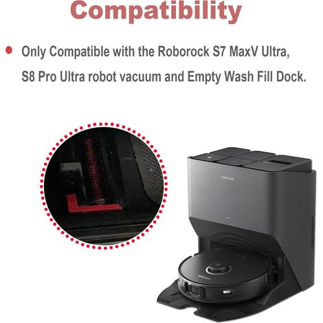 2er-pack Hochgeschwindigkeits-reinigungsbürsten Für Roborock S8/s8+/s8 Pro/g20, Abnehmbar Und Waschbar, Zur Reinigung Des Wischmopps Und Zur Selbstreinigung Der Dockingstation