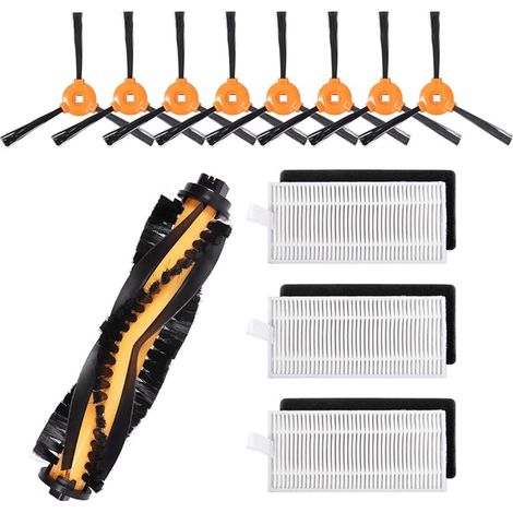 12-teiliges Ersatzteil-set Für Ecovacs Deebot N79s N79 Saugroboter – Hauptbürste, Hepa-filter, Seitenbürste, Zubehör Für Robovac 11 Und Cecotec Conga Excellence 990