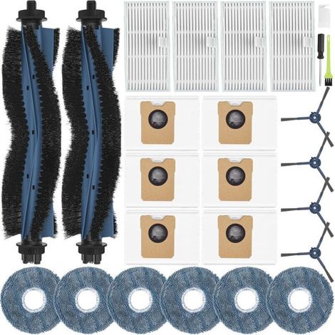 Zubehör Für Eufy Omni C20 Saugroboter, Ersatzkit Mit 2 Hauptbürsten, 4 Seitenbürsten, 6 Wischmopps, 6 Staubbeuteln, 4 Hepa-filtern
