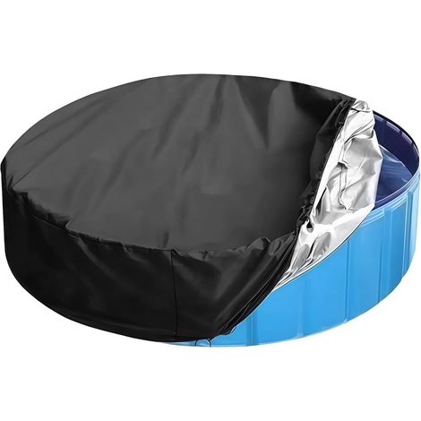 Schutzhülle Für Pool Oder Whirlpool, Runde Solar-abdeckung Für Outdoor-whirlpool, Runde Whirlpool-abdeckung, Staubdicht, Wasserdichte Schutzplane Und Uv-beständig (210 Cm X 30 Cm)