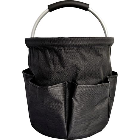 Aufbewahrungstasche Für Gartenwerkzeuge, Multifunktionaler Faltbarer Korb Mit 6 Taschen Und Griffen, 17-liter-faltbare Werkzeugtasche Für Camping, Garten Und Strand