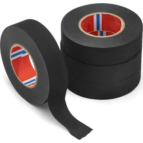 4 Stück Auto-gewebeband, Auto-stoffband, Wasserdichtes Und Hitzebeständiges Elektrisches Isolierklebeband Für Kabelbäume In Autos Und Motorrädern, 19 Mm X 20 M
