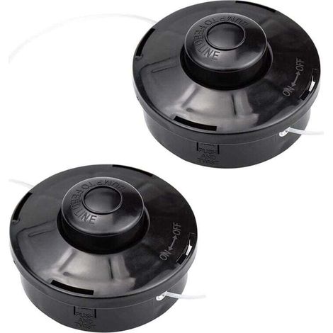 2 Stück Rasentrimmer-zubehör, Doppelfaden-automatik-trimmerkopf, Universeller Motorsensenkopf Mit M10 X 1,25 Gewinde, Für Rasenmäher, Ersatz-fadenspule Für Benzin-rasentrimmer, Multifunktionales Werkz