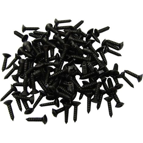 Vis Pickguard 3x12mm Für Schutzplatten Fender Strat Tele E-gitarre Oder Bass, Schwarz (100 Stück)
