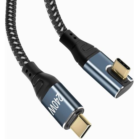 Usb-c-kabel Mit 90°-winkel – Für Usb-c-mobiltelefone – 240 W – 1 M