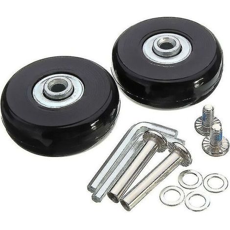 Kofferrolle, Reparaturrolle Für Gepäckkoffer, Schwere Last 50mm, Universelle Schwenkbare Ersatz-transportrolle Aus Geräuscharmem Gummi, Ersetzt 2 Rollen Für Koffer