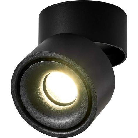 Faltbare Deckenstrahler 10 W, Verstellbarer Winkel (schwarz - 4000 K)