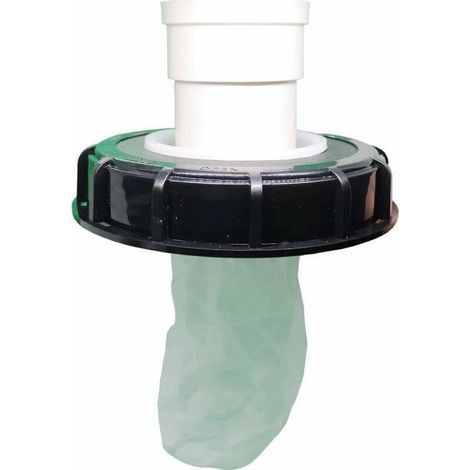Waschbarer Ibc-abdeckfilter Aus Nylon Mit Deckel Für 1000l Ibc-regenwassertank, Dn 75, Schwarzes Nadelvlies, 165 Mm