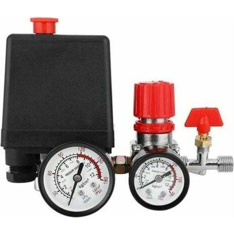 Luftkompressor-druckschalter, Druckschalter-ventil Für Luftkompressor Mit Manometer Und Regulator, Tanètue