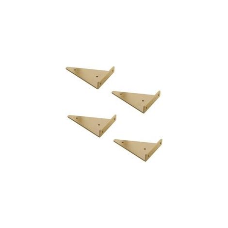 Set Aus 4 Halterungen Für Schwebende Regale - Winkel Für Regale, Dreieckige Wandhalterung, Verdeckte Wandhalterung