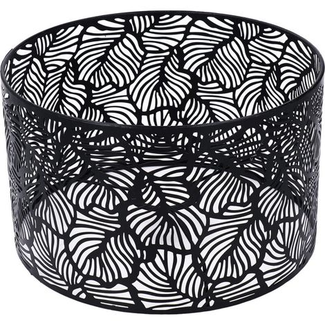 Moderne Schwarze Lampenschirm 25cm – Höhe 16cm – Eisen Für E14 E27 Glühbirnen – Blendfreie Lichtstreuung
