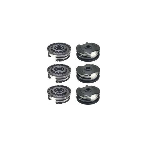 6er-pack Nylonfaden-spulen, 1,6 Mm, Für Rasentrimmer Von Lidl Parkside – Spiraldesign Für Effizientes Schneiden – Kompatibel Mit Prta 20-li, Prt 300, Prt 550