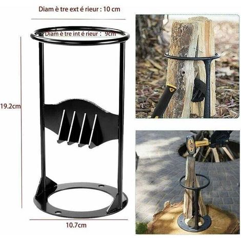 Robuster Holzspalter, Manuelles Protokoll, Aus Leichtem Brennholz Gefertigter Holzspalter, Anzündholz-spalter, Geeignet Für Familiäres Outdoor-camping, Kompakte Größe, Trimec