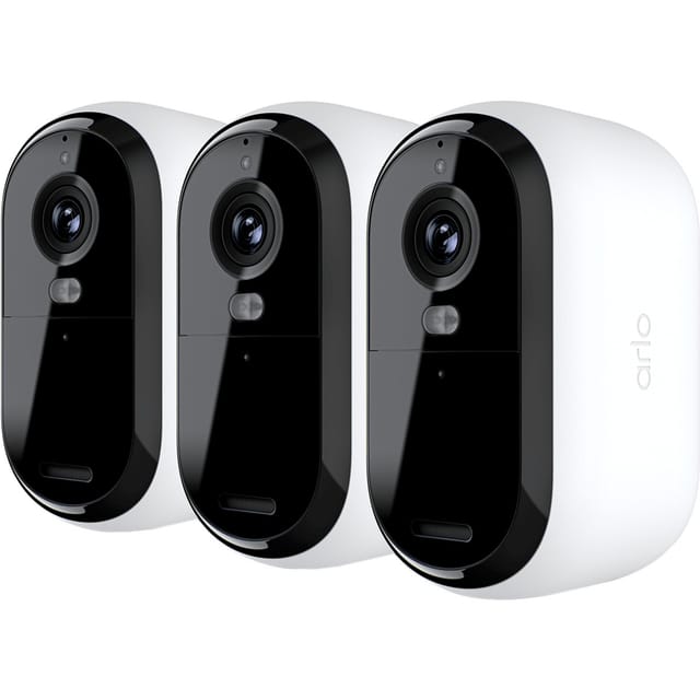 Arlo - ESSENTIAL2 2K outdoor camera 3-PACK VMC3350-100EUS wlan IP-Überwachungskamera-Set mit 3 Kamera