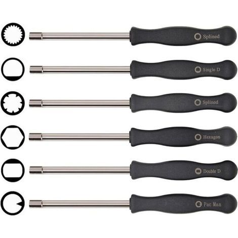 Schraubendreher-set Für Vergaser, 6-teiliges Einstellwerkzeug Kompatibel Mit Husqvarna 125 135 136 137 141 235 235e 236 236e 240 240e 435 435e 440e, Mcculloch, Partner Und Poulan Kettensägen