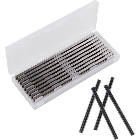 10-teiliges Set Elektrohobelklingen, 82 Mm Hobel, Für Bosch Hss-klingen, 82x5,5x1,2 Mm, Für Hobel Von Makita, Black & Decker, Bosch, Dewalt Und Elu