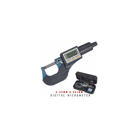 Elektronisches Mikrometer 0-25 Mm – Präzision 0,001 Mm – Edelstahl – Lcd-bildschirm – Inkrementelle Und Absolute Messungen
