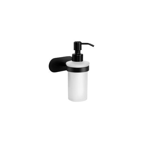Bohrfreier Seifenspender - Wandmontierter Seifenhalter Für Badezimmer Und Wc Zum Kleben (edelstahl, Schwarz)