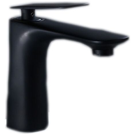 Schwarzer Badezimmer-wasserhahn, Kupferwasserhahn, Moderner Waschbecken-wasserhahn