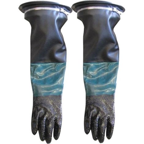 1 Paar Sandstrahlhandschuhe Aus P, 60 Cm Mit