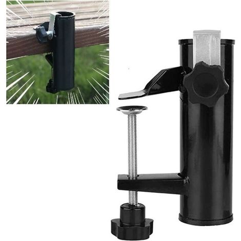 Balkon-sonnenschirmhalterung, Geländer-halterung Für Sonnenschirme, Klemmhalterung Für Tisch-sonnenschirme, Zubehör-befestigung Für Balkon, Terrasse Oder Tisch - Balkon-sonnenschirme Mit Stange Bis Ø