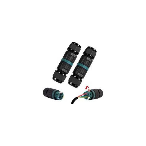 Wasserdichter Ip68-kabelverbinder – 3-poliger Wasserdichter Kabelstecker – Anschlussmuffe Für Kabel Mit 5 Bis 12 Mm Durchmesser – Wasserdichte 2-wege-abzweigdose Ip68 Für Den Außeneinsatz Und