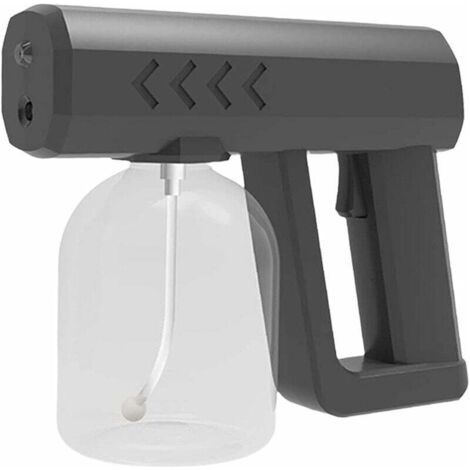 Tragbarer Elektrischer Sprühnebelzerstäuber Für Den Schreibtisch, Kabellos Aufladbar, Keimtötend Mit Blauem Licht, Nano-technologie, Schwarz, 250 Ml