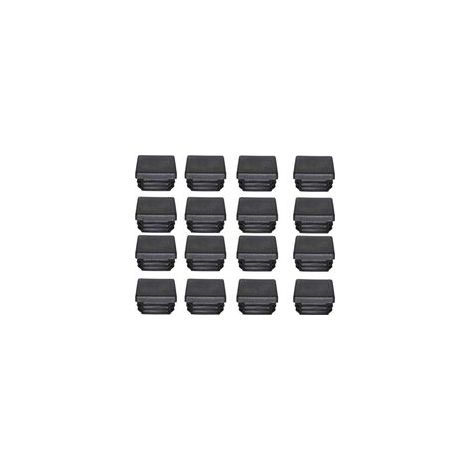 Angebot, Kunststoffstopfen 40x40mm, Schwarze Quadratische Rohrkappen Aus Kunststoff, Verschlussstopfen Für Möbelfüße Und Trampolinbeine, 16 Stück