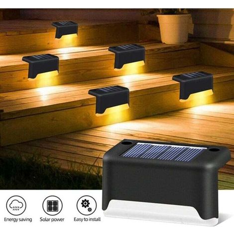 Solarleuchte Für Den Außenbereich, Led-deckbeleuchtung, Treppenlicht, Solarlampe, Außenwegleuchte Für Zaun, Terrasse Und Stufen