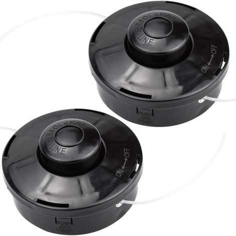 Set Aus 2 Universellen Nylon-trimmerköpfen Für Benzin-motorsensen