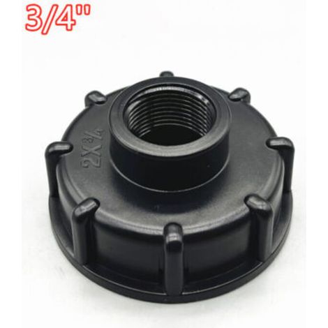 Ibc-adapterdeckel S60x6, Für 1000-liter-tanks, 3/4 Zoll (konvexe Version, 6-punkt (3/4") Verstärkt)