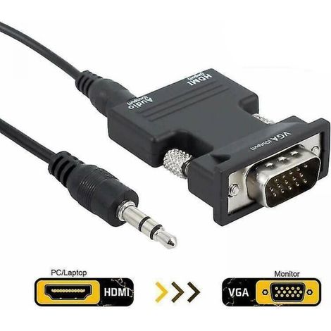 Hdmi-zu-vga-adapterkabel Mit Audioausgang, Unterstützt 1080p-auflösung
