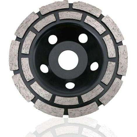 Diamant-trennscheibe, Beton-schleifscheibe 115 X 22,2 Mm, Doppelt Gereiht, Universelle Diamant-schleifscheibe Zum Schleifen Von Beton, Stein, Granit, Estrich Und Mauerwerk, Universell Einsetzbar