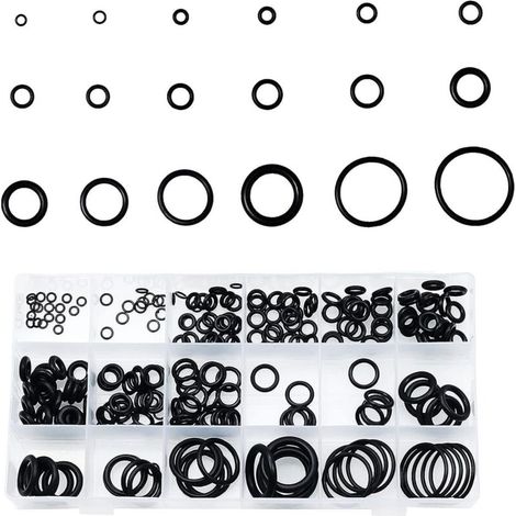 O-ring-dichtungssatz Aus Gummi, 125-teilig – 18 Größen Von 3 Mm Bis 22 Mm – Öl- Und Hitzebeständig – Abdichtung Für Fahrzeuge Und Sanitärinstallationen - 125 Stück