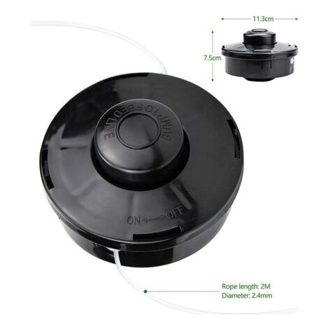 2er-set Universal-trimmerkopf A6481 Nylon-fadenkassette Ersatz Für Rasentrimmer M10 X 1,25 Für Benzinbetriebene Freischneider, Sunny