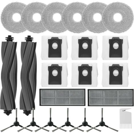 Set Mit 23 Zubehörteilen Für Dreame L10s Pro Ultra Heat Staubsauger: 2 Hauptbürsten, 2 Filter, 6 Seitenbürsten, 6 Mikrofasertücher