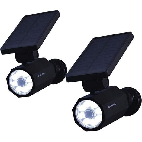 Bionic Spotlight Deluxe Led-solarstrahler Mit 25-fuß-bewegungsmelder, Wasserdicht Und Frostbeständig Für Den Außenbereich, Hofbeleuchtung (schwarz), Einheitsgröße