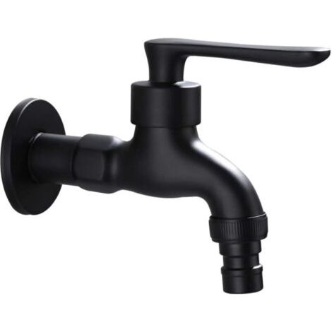 Retro-gartenwasserhahn Für Kaltwasser, Mit Einhebel-schnittstelle (ein- Und Ausgang 1/2 Zoll), 1 Adapter (3/4 Zoll) Fliti