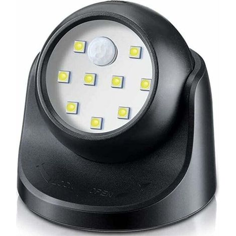 Led-außenstrahler Mit Bewegungsmelder, 150 Lumen, 360° Drehbar, Spritzwassergeschützt, Einfache Installation