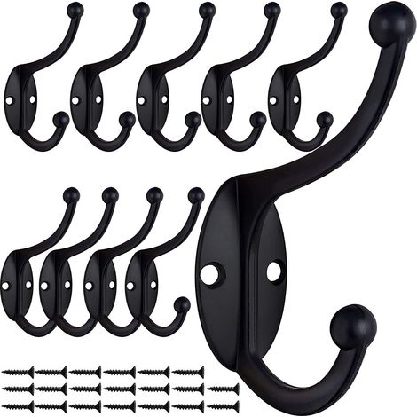 Noir-10 Stück Retro Wandhaken Kleiderbügel Vintage Metall Türhaken Für Badezimmer Küche Schlafzimmer Eingang
