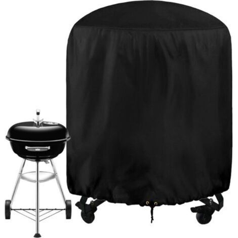 Runde Abdeckung Für Grill, 24 Zoll Durchmesser, 28,5 Zoll Höhe, Wasserdicht, Aus 210d Oxford-gewebe, Mit Kordelzug, Uv-, Wind- Und Reißfest.
