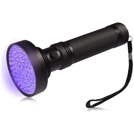 Uv-taschenlampe Led 100 Leds Ultraviolett Für Haustierurin Fleckendetektor-schwarz