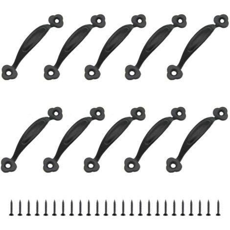 10 Retro-möbelgriffe Aus Zinklegierung Für Küche, Scheunentür, Gartenhaus, Schubladen Und Holzschränke (80 Mm)