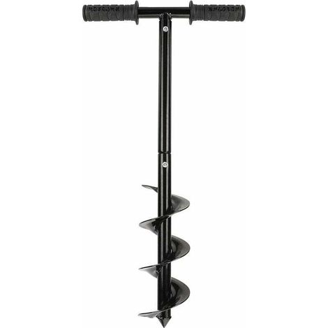 Gartenbohrer-set, Erdbohrer Mit Rutschfestem Griff, Gartenbohrer, Spiralbohrer, Schneller Zaunpfosten, 10 X 60 Cm